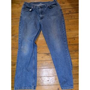 Vintage Levis Orange Tab Jeans Mens 38x30 Medium Wash Straight Leg Denim Blue